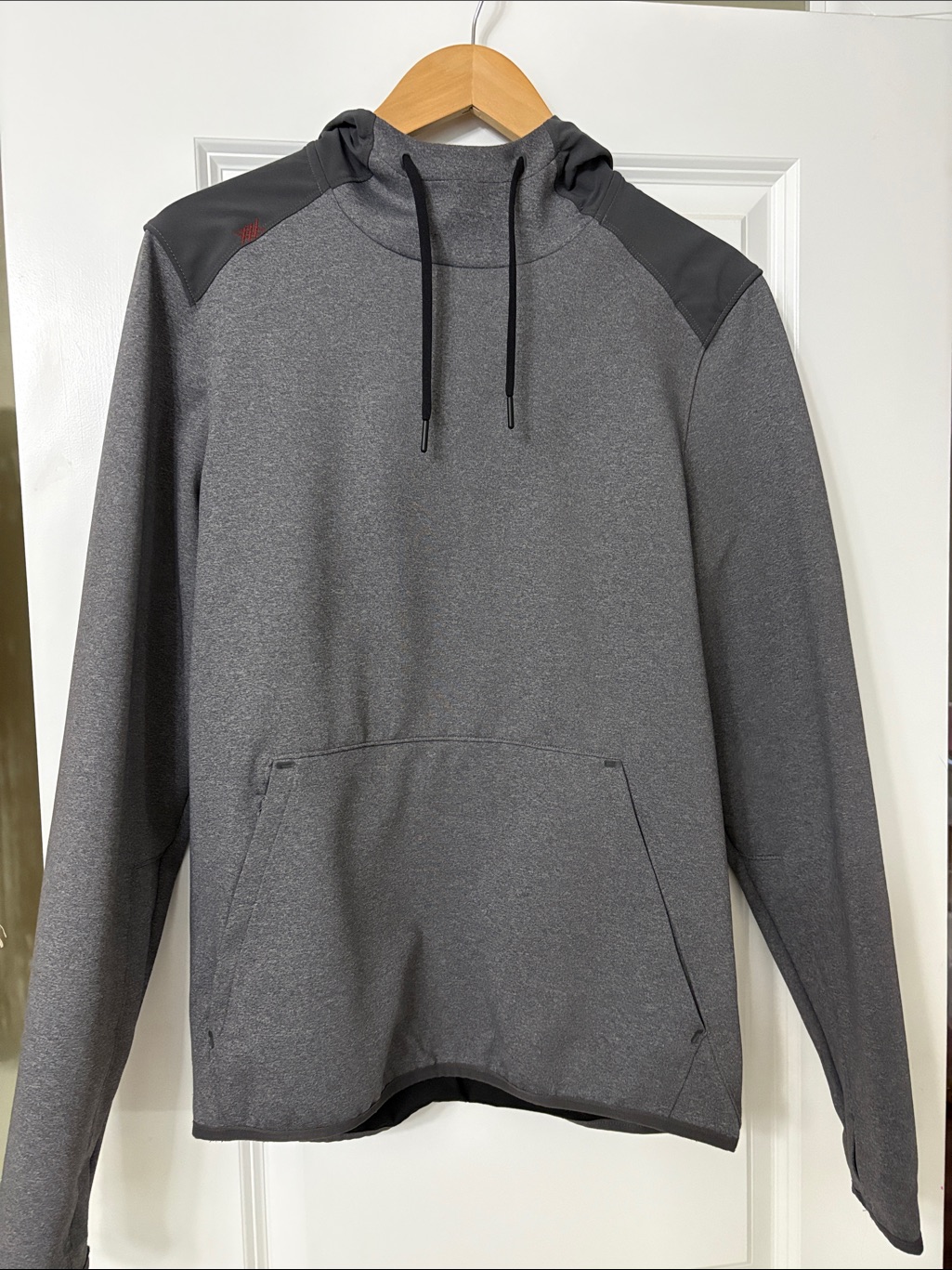 Rhone Men's Spar Gray Hooded Performance Sweatshirt Small Hoodie